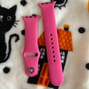 Hot pink Apple Watch band